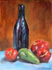 Linda's version of Manna from Heaven, 9" × 12", oil Linda's version of Manna from Heaven, 9" × 12", oil