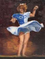 Twirl, 8" x 10", oil