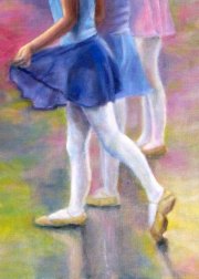 Dance Recital, 11" x 14", oil