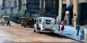 Fifth Avenue, 12" x 24", oil (Sold, Prints Available)