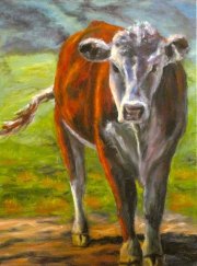 Bessie, 18" x 24", oil