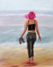 Pink, 8" x 10", oil