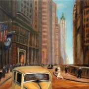 South Broadway (1939), 12x12" oil