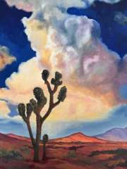 Desert at Dusk, 12"x16", oil