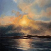 Across the Bay, 24" x 24", oil
