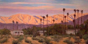 Borrego Springs Glow, 10" x 20", oil