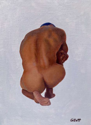 He, 9" x 11", oil