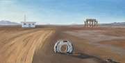 No Trespassing, oil, 10x20"