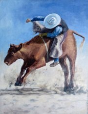 Going Down, 11"x14", oil