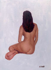 Backdrop, 9" x 11", oil